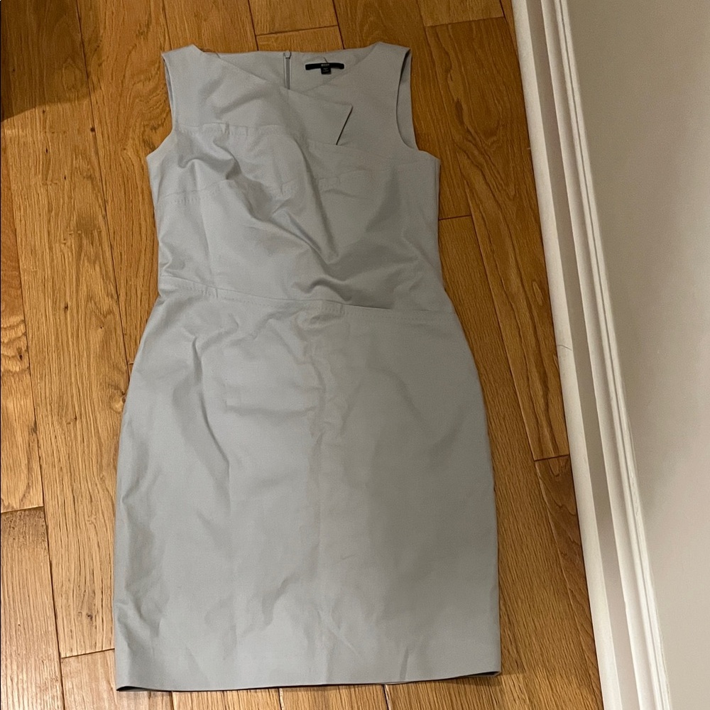Boss Light Gray Midi Dress